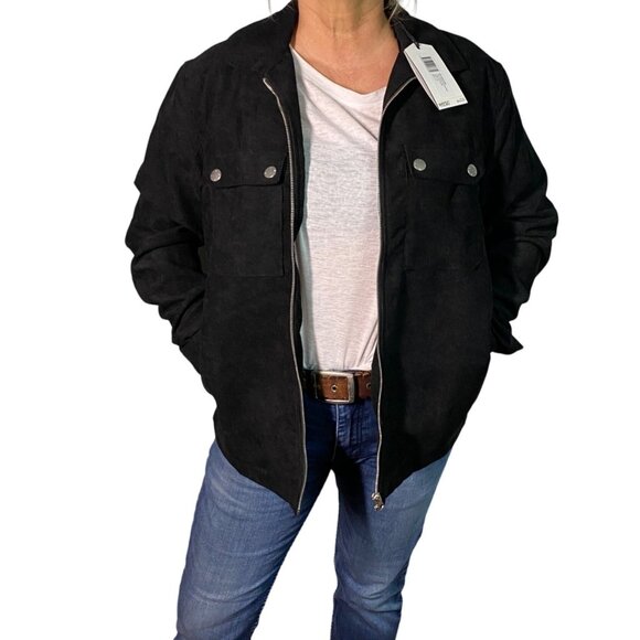 NWT Wesc Unisex Black Corduroy Shirt Jacket Mens M / womens L unisex - Picture 8 of 10